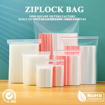 Calidad Bolsa de plástico de grado alimenticio con cremallera con cremallera con espesor personalizable para usos múltiples en el embalaje de ropa y alimentos Fábrica