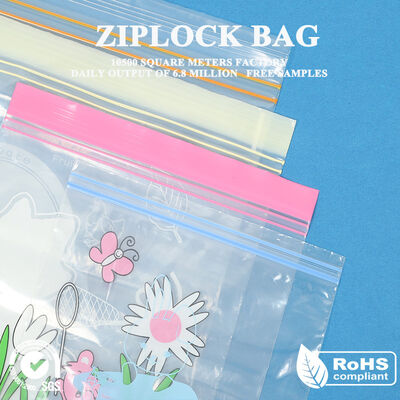 Quality Custom Thickness Grip Seal Ziplock Bags Eco Friendly Reusable Food Snack Storage Moisture Resistant Packaging factory