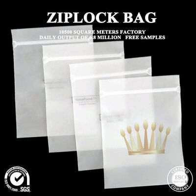 Kualitas Kantong Kunci Zip Ringan Eco Friendly Storage Kantong Ziplock Penghalang Kelembaban Untuk Aksesoris Kecil pabrik