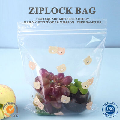 Qualità Imballaggio a chiusura lampo con chiusura sicura per uso alimentare Borse con chiusura a zip in plastica a tenuta stagna per il campeggio Fabbrica