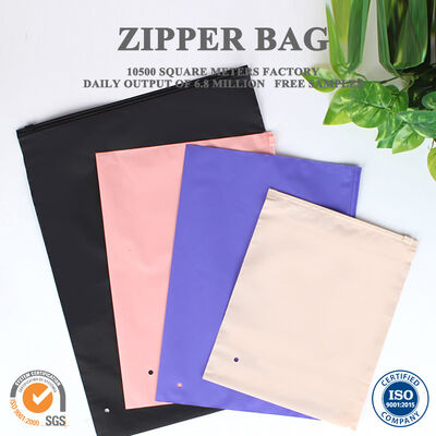 Quality Versatile Slider Zipper Bag Reusable For Garment Labels Hang Tags Clothing Accessories factory