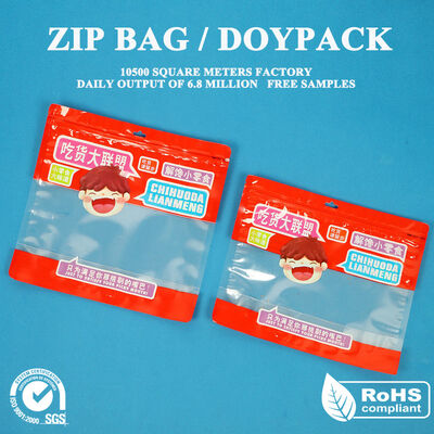 Calidad Bolsa laminada de alta barrera Bolsa de bolso de bolsillo de bolsillo de bolsillo sellable por calor para bocadillos congelados Comidas listas para comer y alimentos refrigerados Embalaje diario Fábrica