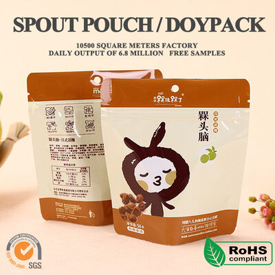 คุณภาพ กระเป๋าลามิเนต Doypack แบบยืนอเนกประสงค์แบบพกพาและทนทานสำหรับน้ำเชื่อมน้ำผึ้งและอาหารเหลวปิดผนึกและพกพาแบบป้องกันการรั่ว โรงงาน