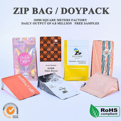 Kualitas Airtight Laminated Doypack Pouch Contact Food Safe for Powdered Drinks Milk Powder and Instant Beverage Raw Material Sealed Packing pabrik