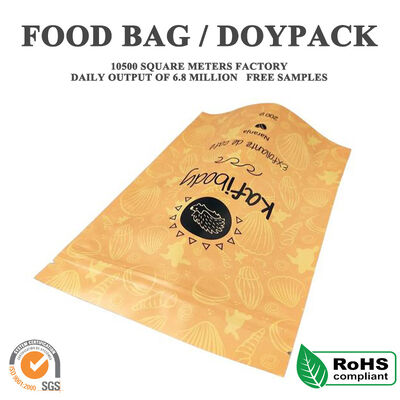 คุณภาพ หลายชั้น สะกดสูง ยืนขึ้น กระเป๋า laminated Doypack กันอากาศสําหรับผักโอ๊ตเต็ม ผงข้าวโพดและอาหารข้าวโพดอาหารเช้าทันที โรงงาน