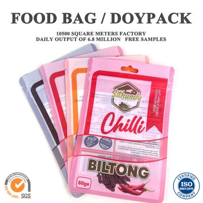 Kwaliteit Eco Recyclable Doypack Gelamineerde zak zak met zichtbaar voorruit voor verschillende knapperige crackers maïs snacks en supermarkt bulk recreatievoedsel Fabriek