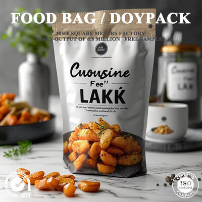 Kwaliteit Gelamineerde zak met versterkte rand Doypack anti-extrusie voor gedroogde kastanjes van lotuszaden en speciaal voedsel voor natuurlijke gedroogde gewassen Fabriek