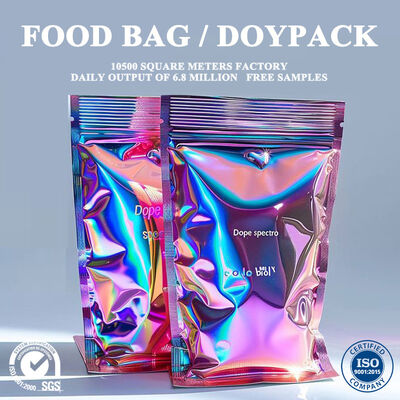 Quality Eco Friendly Recyclable Doypack Laminated Bag Pouch tear-resistant structure for butter cookies, egg biscuits and all kinds of baked pastry retail display packaging factory