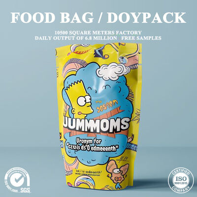 Qualidade Bolsa Doypack laminada de alta resistência anti-extrusão para cogumelos shiitake secos, fungo de bambu e embalagem de produto de fungo comestível selvagem premium Fábrica