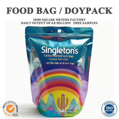 Chất lượng Túi đựng nhiều lớp dùng cho thực phẩm đứng lên Doypack chống ẩm và oxy bị chặn để bảo quản kín lâu dài hạt quinoa, lúa mạch và ngũ cốc thô tốt cho sức khỏe nhà máy