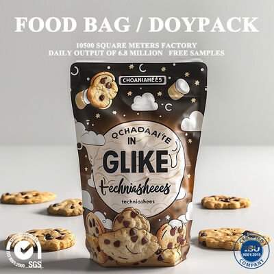 품질 색상 사용자 정의 소매 라미네이트 가방 가방 과일을 위해 Doypack 찌꺼기, 우유 과자 및 다양한 달콤한 과자 선반 표시 포장 공장