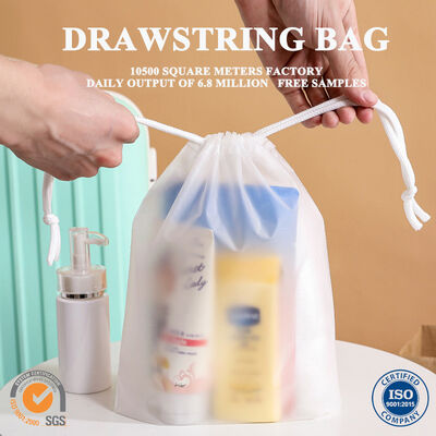 Quality Anti Slip Cord Plastic Drawstring Bag Durable Portable For Travel factory