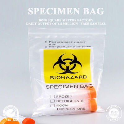 Qualität Durchsichtiger Beutel für biologische Proben mit visueller Sicht, sicherer Verschluss für die Lagerung von Tierproben und biologischen Proben Fabrik