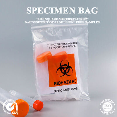 Quality High Barrier Biological Specimen Bag Anti-odor for Hospital Specimens and Medical Laboratory Daily Use Packing factory