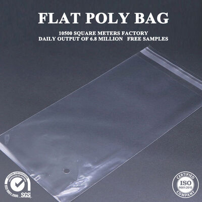 Quality Transparent Flat Poly Bag with Custom Printing for Stationery, Cards and Office Small Supplies Retail Packing factory