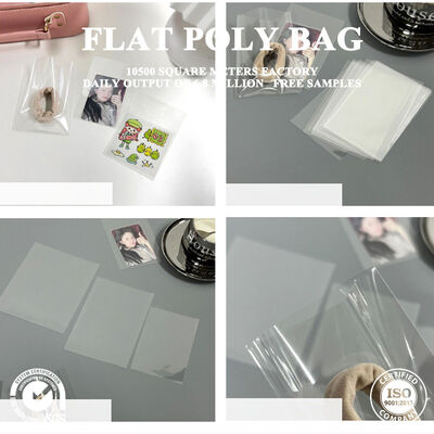 Qualität Ökologisch recycelbarer flacher Polybeutel, tragbar für Schals, Krawatten und leichte Textilwaren als Präsentationsverpackung Fabrik
