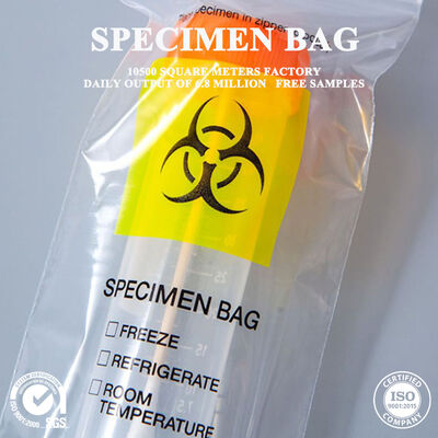 Qualidade Saco de amostra de área de rótulo personalizado conveniente para escrever informações do paciente em hospitais e laboratórios de diagnóstico Fábrica