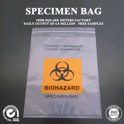 Calidad Bolsa de transporte de riesgo biológico de doble capa reforzada contra derrames para líquidos médicos de gran volumen Fábrica