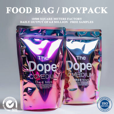 Kalite Sıvı Gıdalar İçin Koku Geçirmez Çok Katmanlı Lamine Körüklü Ağızlı Dik Doypack Fermuarlı fabrika