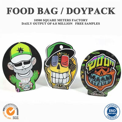 Qualidade Bolsa vertical laminada de várias camadas com fecho de fecho para embalagens alimentares à prova de odor Fábrica