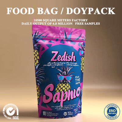 Qualidade Bolsa Kraft Bege com Janela Parcial e Fecho Reselável para Embalagem de Flores Secas Fábrica